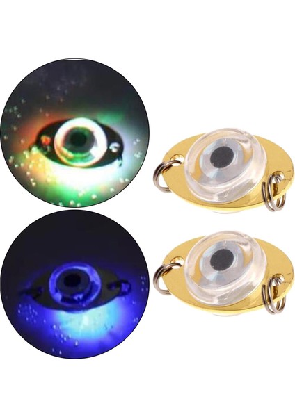 2x 3D Elmas Sualtı LED Kalamar Cazibesi Işık Yanıp Sönen Lamba (Yurt Dışından)