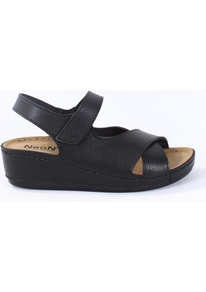 DZA37-1810 Siyah Günlük Kadın Sandalet