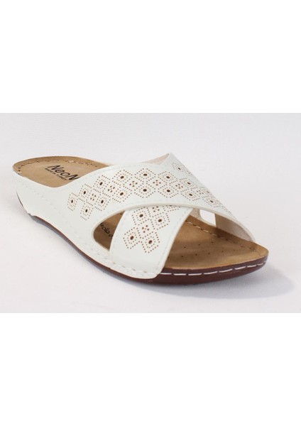 DZA37-513 Beyaz Günlük Kadın Terlik fiyatları