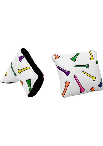 Pu Deri Golf Mallet Putter Head Kapağı Golfçüler Için Su Geçirmez Kollu Kovan (Yurt Dışından)