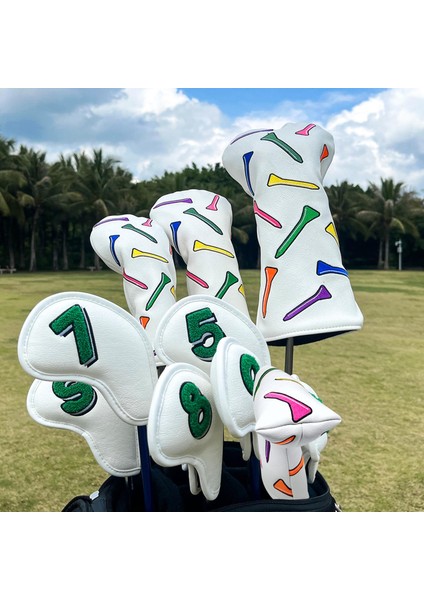 Pu Deri Golf Mallet Putter Head Kapağı Golfçüler Için Su Geçirmez Kollu Kovan (Yurt Dışından)