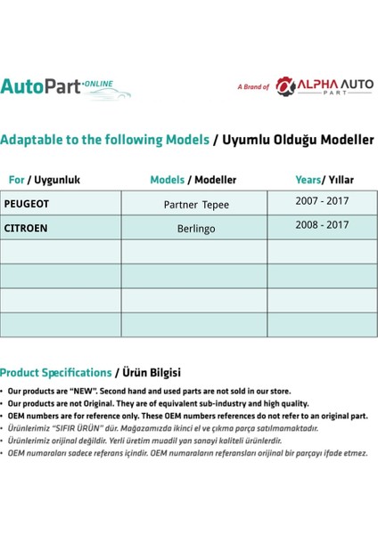 Citroen Berlingo 3 Için Vites Topuzu