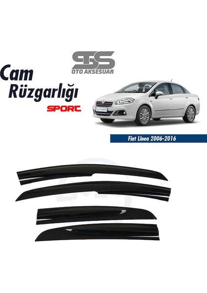 Cam Rüzgarlığı Fiat Linea 2006-2016 Mügen Tip Piano Black