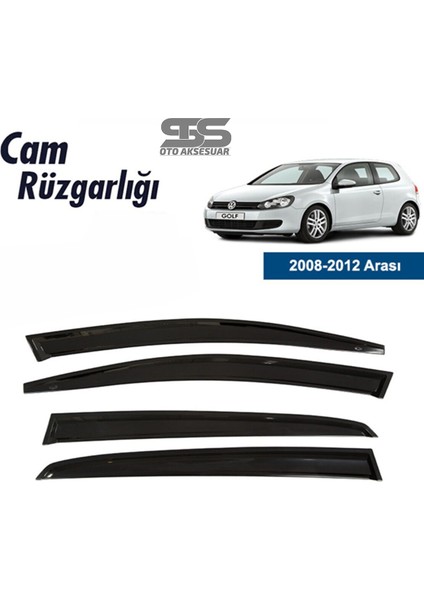 Cam Rüzgarlığı Volkswagen Golf 6 2008-2012 Mügen Tip Piano Black