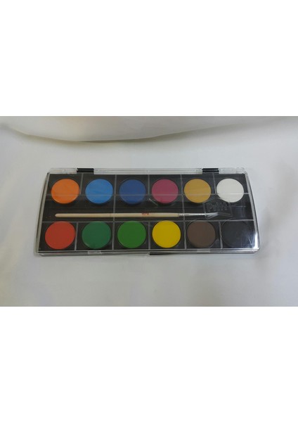 Suluboya 12 Renk Büyük Tablet