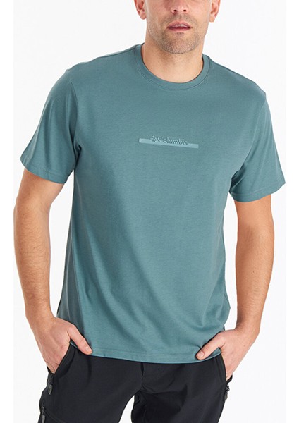 Csc M Bar Split Graphic Ss Erkek T-Shirt CS0121