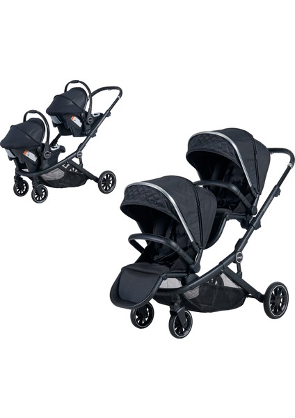 Ibiza Plus Travel Sistem Ikiz Bebek Arabası 2223T