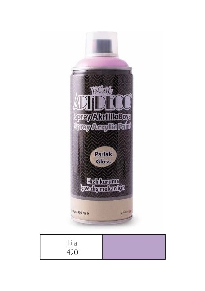 Sprey Akrilik Boya Lila 400ML