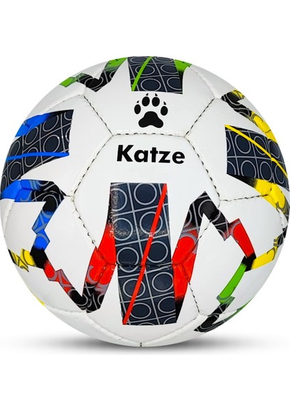 Katze El Dikişli Premium Futbol Topu ve Top Pompası Seti Halı Saha Topu Maç Topu Profesyonel