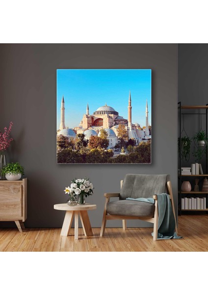 Ayasafoya Camii Ayasofya-I Kebir Cami-I Şerifi Istanbulun Simgesi Kanvas Tablo