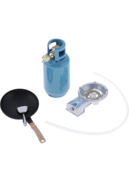 1/12 Bebek Ev Mini Mutfak Gaz Deposu Wok Kürek Modeli Oyuncak Accs (Yurt Dışından)