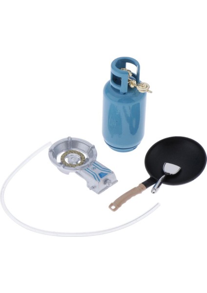 1/12 Bebek Ev Mini Mutfak Gaz Deposu Wok Kürek Modeli Oyuncak Accs (Yurt Dışından)