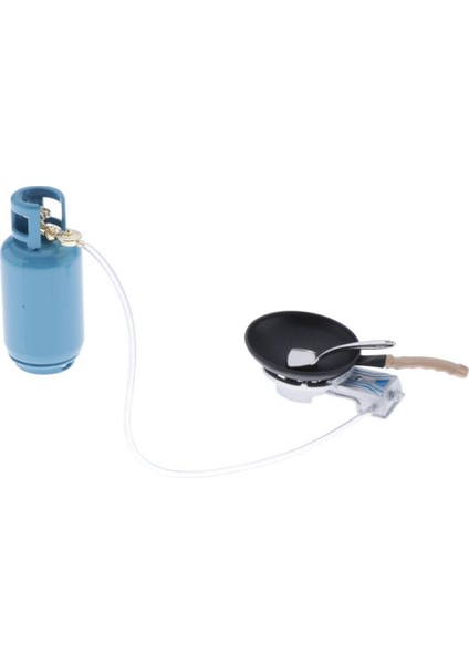 1/12 Bebek Ev Mini Mutfak Gaz Deposu Wok Kürek Modeli Oyuncak Accs (Yurt Dışından)