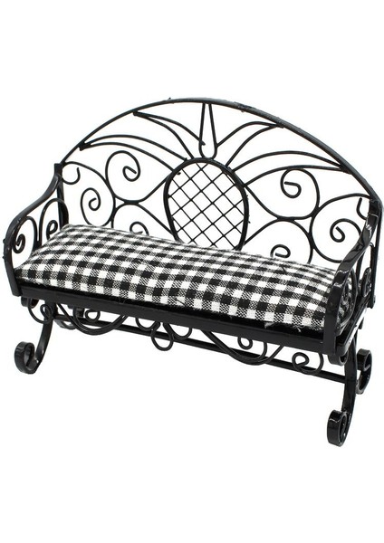 1/12 Ölçekli Dollhouse Minyatür Çift Sandalye Çift Koltuk Kanepe Tezgah Hediyeleri (Yurt Dışından)