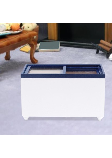 1:12 Ölçekli Dollhouse Dondurucu Ev Cihaz Aksesuarları Oyuncaklar Dekorasyon Beyaz (Yurt Dışından) indirimleri