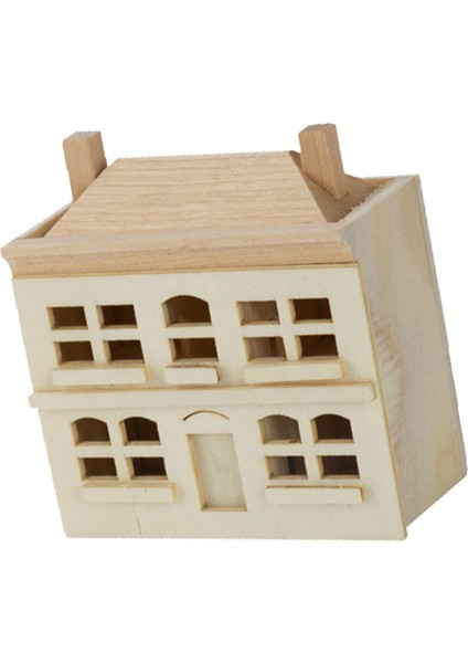 1:12 Minyatür Ahşap Dollhouse Villa Dollhouse Dekor Aksesuarı Çocuklar Için (Yurt Dışından) modelleri