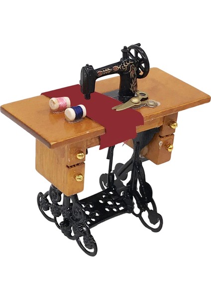 Ahşap Dollhouse Minyatür Dikiş Makinesi Mini Mobilya Oturma Odası Çok Molor (Yurt Dışından) fırsatları