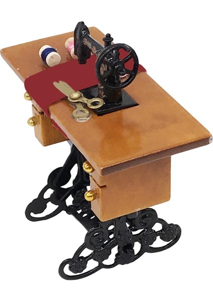 Ahşap Dollhouse Minyatür Dikiş Makinesi Mini Mobilya Oturma Odası Çok Molor (Yurt Dışından) indirimleri
