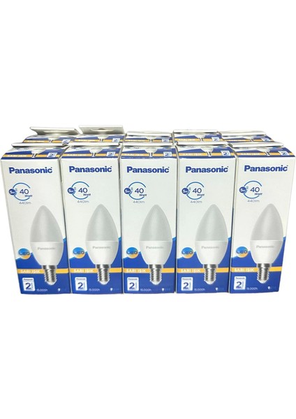 Panasonic 5W E14 2700K Sarı Işık LED Ampul 10 Adet