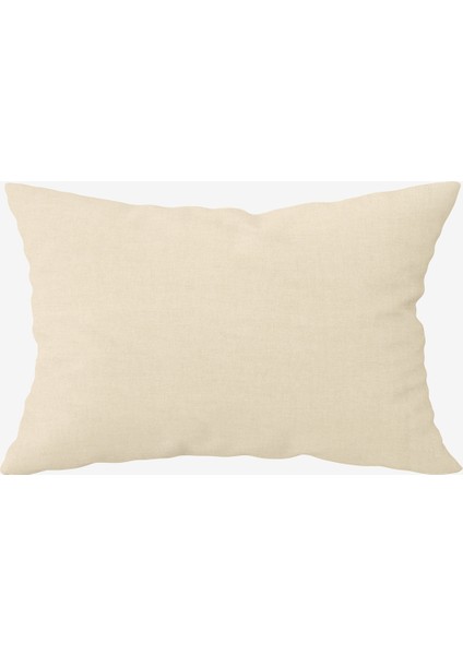 Washed Linen Keten Yastık Kılıfı 2'li Bej 50x70