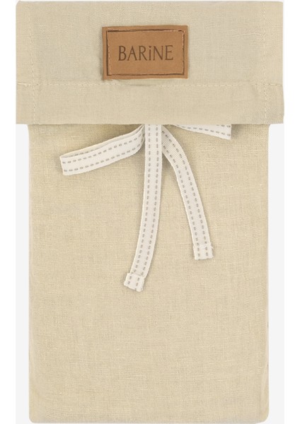 Washed Linen Keten Yastık Kılıfı 2'li Bej 50x70