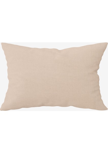 Washed Linen Keten Yastık Kılıfı 2'li Bej 50x70