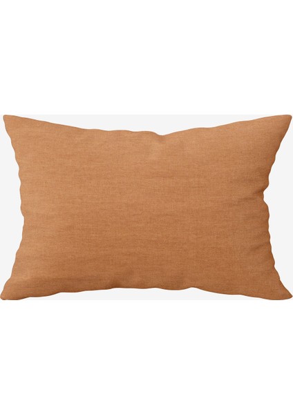 Washed Linen Keten Yastık Kılıfı 2'li Taba Rengi 50x70