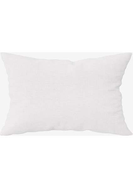 Washed Linen Keten Yastık Kılıfı 2'li Beyaz 50x70
