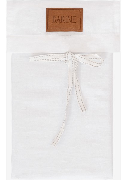 Washed Linen Keten Yastık Kılıfı 2'li Beyaz 50x70