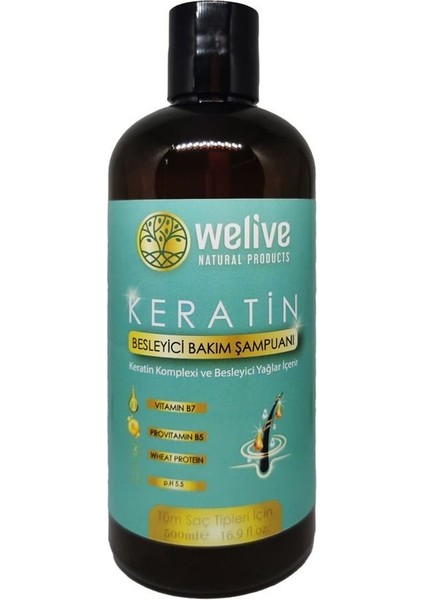 Welıve Keratin Besleyici Bakım Şampuanı