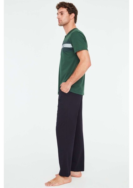 - Erkek Yeşil Patlı Pijama Takımı