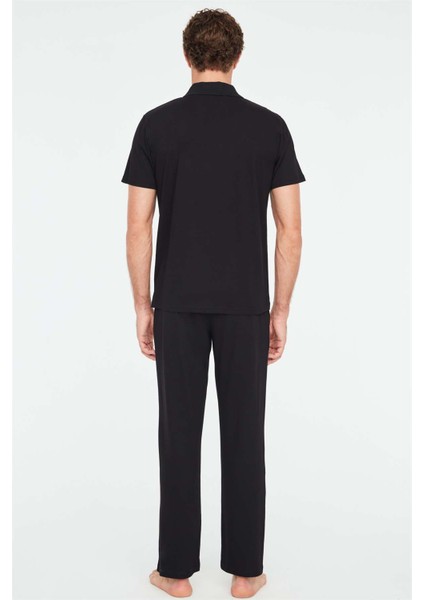 - Erkek Siyah Pijama Takımı 3824 modelleri