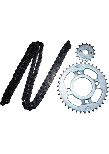 Zincir Dişli Seti Cg 100 - 125 - 150 Arka 38 Diş Ön 15 Diş