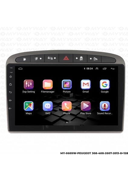 Peugeot 308 Android Multimedya 4gb Ram Carplay Navigasyon Ekran - Myway