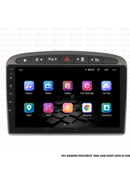Peugeot 308 Android Multimedya 4gb Ram Carplay Navigasyon Ekran - Myway