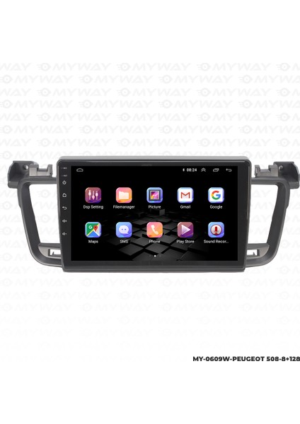 Peugeot 508 Android Multimedya 4gb Ram Carplay Navigasyon Ekran - Myway