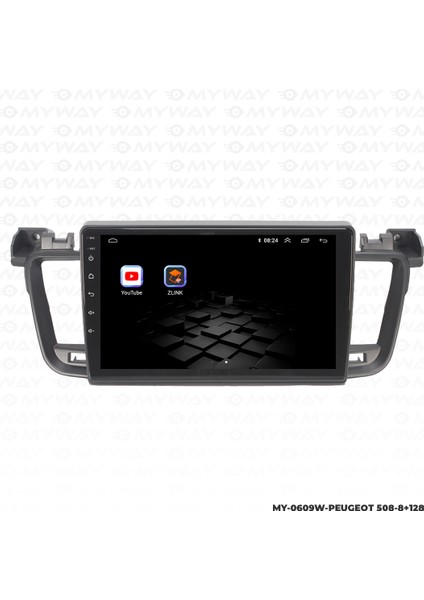 Peugeot 508 Android Multimedya 4gb Ram Carplay Navigasyon Ekran - Myway