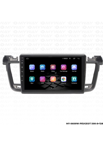 Peugeot 508 Android Multimedya 4gb Ram Carplay Navigasyon Ekran - Myway