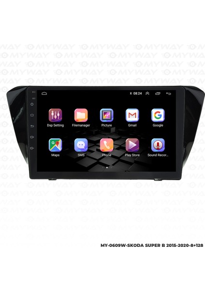 Skoda Süper B Android Multimedya Carplay Navigasyon Ekran - 8gb RAM+128 GB HDD - Myway indirimleri