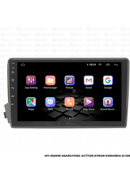 Ssangyong Actyon-Kyron-Korando Android Multimedya 4gb Ram Carplay Navigasyon Ekran - Myway fırsatları