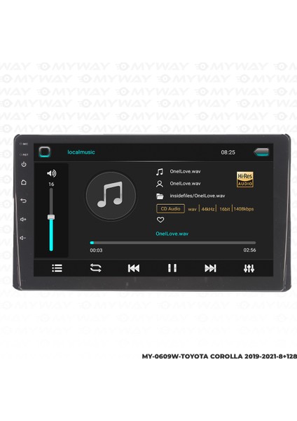 Toyota Corolla Android Multimedya 4gb Ram Carplay Navigasyon Ekran - Myway