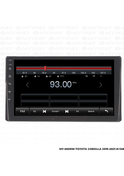 Toyota Corolla Android Multimedya 4gb Ram Carplay Navigasyon Ekran - Myway