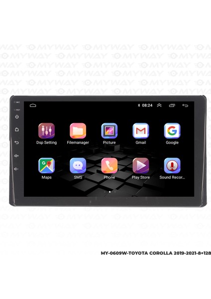 Toyota Corolla Android Multimedya 4gb Ram Carplay Navigasyon Ekran - Myway