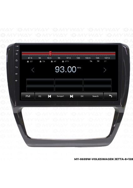 Vw Jetta Android Multimedya 4gb Ram Carplay Navigasyon Ekran - Myway