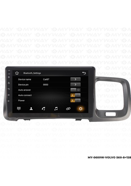 Volvo S60 Android Multimedya 4gb Ram Carplay Navigasyon Ekran - Myway