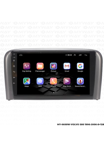 Volvo S80 Android Multimedya 4gb Ram Carplay Navigasyon Ekran - Myway