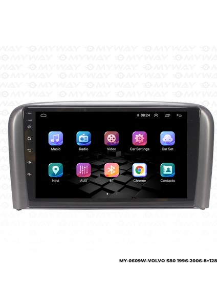 Volvo S80 Android Multimedya 4gb Ram Carplay Navigasyon Ekran - Myway