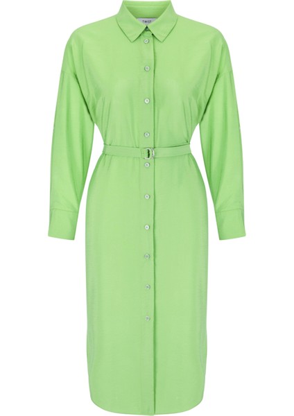 Kuşaklı Gömlek Elbise indirimleri