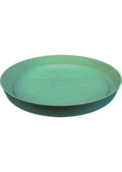 Yalı Saksı Tabağı No2 Yeşil 11CM Serinova Toxa Saksısı Altlığı 2 Numara Plastik Tabak Altlık