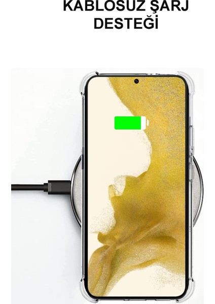 Caseworld Samsung Galaxy A04 Uyumlu Kapak Kamera Korumalı Şeffaf Airbag Antishock Köşe Korumalı Silikon Kılıf